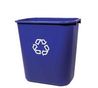 Corbeille à papier rectangulaire - en polyéthylène - pour sac de 30 litres RUBBERMAID