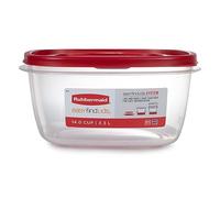 Rubbermaid Easy Find Lot de 2 boîtes de conservation alimentaire avec couvercles Rouge 14 tasses