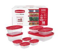 Rubbermaid EasyStore Lot de 18 grands contenants de stockage pour aliments avec couvercles