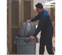 Rubbermaid Fût polyvalent gris 38 l PE D. extérieur400xH435 mm