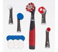 Rubbermaid Kit Complet de Nettoyage pour la Maison, Rouge et Gris, 18 pièces