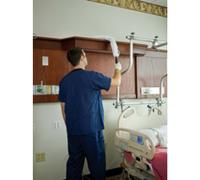 Kit de nettoyage GENERIQUE Rubbermaid commercial products fgq85200wh00 manche flexible de plumeau quick connect hygen avec microfibres hautes performances,