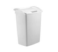 Rubbermaid Poubelle à Couvercle basculant à Double Action pour la Maison, la Cuisine et la Salle de Bain, Autre, Blanc, 45 litres