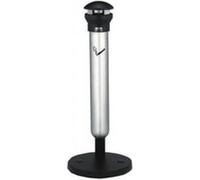 NWL Cendrier sur pied D394xH1000mm argent rond acier inoxydable RUBBERMAID Quantité:1