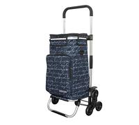 Rubberneck Chariot de Courses Capacité 44L, Pliable avec Compartiment Isotherme, Bleu