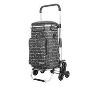 Rubberneck Chariot de Courses Capacité 44L, Pliable avec Compartiment Isotherme, Noir