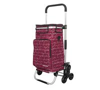 Rubberneck Chariot de Courses Capacité 44L, Pliable avec Compartiment Isotherme, Rouge