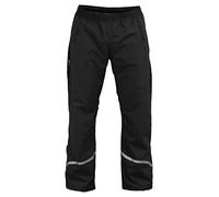 Rubberneck NXSVN Pantalon de Pluie Imperméable et Respirant - Bonne Visibilité avec Bandes Réfléchissantes 3M - Noir M
