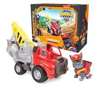 Rubble & Crew, Camion de grue avec pièces mobiles et figurine de collection, jouets pour enfants à partir de 3 ans