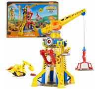 Rubble & Crew Ruben & Compagnie - Brico Park - Grue de Chantier Interactive - Véhicule Figurine Ruben Et Compagnie À Collectionner - Avec Sable Magique Kinetic Sand - Pat Patrouille Jouet - Jouet Enfa
