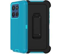 RubCase Coque pour Motorola Moto G Stylus 2025 avec clip ceinture, 2 films protecteurs d'écran, coque de protection intégrale de qualité militaire résistante aux chocs et robuste (lac)