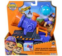 Ruben & Compagnie - Méga Véhicule Lanceur De Mix - Jouet De Chantier | Camion 2 En 1 De 19 Cm - Figurine Articulée Mix 6 Cm - Canon Détachable Avec Projectile - Pat Patrouille Jouet - Dès 3 Ans