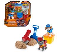 Ruben & Compagnie - PACK 2 FIGURINES CHARLIE & BENJI + ACCESSOIRES - Figurine À Collectionner - Figurine Pat Patrouille Et Sable Magique Kinetic Sand - Pat Patrouille Jouet - Jouet Enfant 3 Ans et +