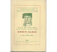 RUBEN DARIO. AULA DE CULTURA. CICLO DE CONFERENCIAS, AMERICANOS EN MADRID.