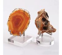 Rubeyul chevalet en acrylique durable pour fossiles, minéraux, roches, géo, agate, cristaux, pierres étranges