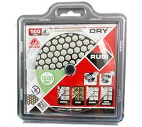 Rubi Disque abrasif diamanté pour polissage à sec | Ø 100 mm Velcro | M14 | Différents grains (grain 1500)