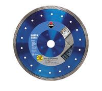 RUBI | Disque Diamant pour Matériaux Durs Turbo Viper TVA-115 | Coupé à Sec de Granit, Grès Rustique, Clinker, Máteriaux Réfractaires, Ardoise et Grès Porcelaine | Alésage 22,2 mm | Diámetre 115 mm