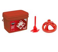 RUBI | Kit Cyclone Level System Se Compose de 300 bases de 3 mm et 100 coupelles réutilisables | Idéal pour la pose de carreaux grand format (taille minimale requise : 30 x 30 cm)