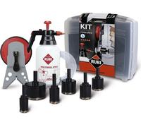 Rubi Wet Drilling Foragres Set 20, 28, 35, 43, 50, 65 Mm + Guide + Hydronetter