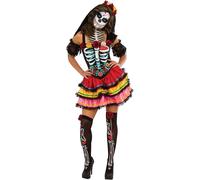 Rubie's – Déguisement Senorita Squelette officiel pour femme Taille XL (18/20 ans)