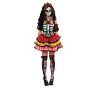 Jour De The Dead Senorita Poupée Costume Halloween Femmes Costume Déguisement