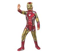 Rubies Costume Iron Man Endgame Classic pour garçon, combinaison imprimée, couvre-bottes et masque, Marvel officiel pour le carnaval, Halloween, anniversaire et Noël