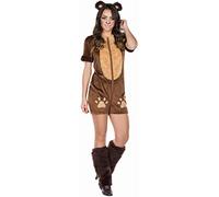 Rubie's 13486-42 Costume d'ours Marron pour Femme Taille 42 Multicolore
