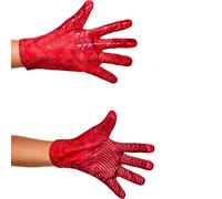 Rubies DC: The Movie Flash Gloves Accessoire, Rouge, Taille Unique Unisexe Enfant