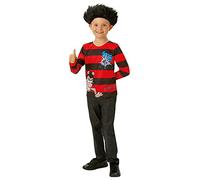 Rubie's 300768L Batgirl Dennis The Menace Costume Haut et perruque pour garçons, comme indiqué, 7-8 ans