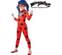 Rubies 300778 Costume Ladybug pour enfants Combinaison avec masque rouge-noir DELUXE taille 3-4Y