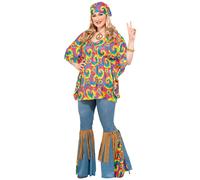 Rubies 413199 D guisement hippie pour femme, grande taille, adulte