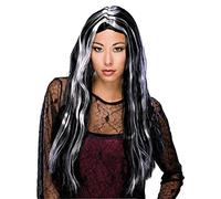 Rubie's 50703 Official Halloween Witch Wig, Adult, Black/Grey, One Size