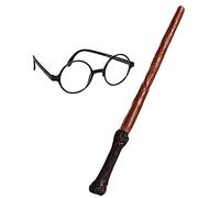 Rubie's Kit d'accessoires Harry Potter baguette et lunettes Multicolore