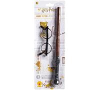 Rubie's Kit d'accessoires Harry Potter baguette et lunettes Multicolore