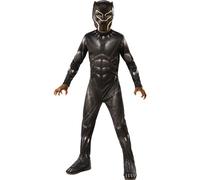 RUBIE'S Avengers Officiel - Black Panther - Déguisement Enfants Classique Black Panther - Taille 7-8 Ans - Costume Super Héros Enfant Marvel avec Combinaison et Masque - Idéal Halloween, Carnaval