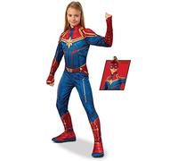 RUBIE'S AVENGERS officiel -Déguisement classique Captain Marvel 7-8 ans Carnaval
