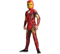 RUBIE'S Avengers Officiel - Déguisement Classique Iron Man Enfant - Taille XL - 9-10 ans - 129 à 140 cm - Costume Combinaison Rouge et Jaune et Masque - Pour Halloween, Carnaval - Idée Cadeau de Noël