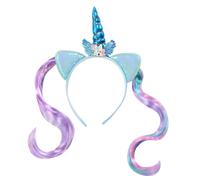 Rubies Bandeau licorne bleu avec mèches pour enfant