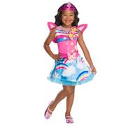 déguisement barbie fée dreamtopia fille - 7/8 ans - rose - rubie's france r301391t78 Rose G
