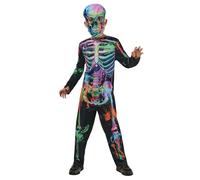 RUBIE'S Bonesky Graffiti Skeleton 1001437XXS000 Costume pour enfant, garçon, multicolore, 3-4 ans Halloween