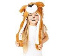 Rubies Bonnet Lion avec oreilles magiques pour garçons et filles, multicolore, taille unique, accessoire, accessoire pour carnaval, anniversaire, fête et cadeaux