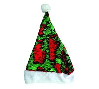 Rubie's Bonnet Père Noël Sequins, 156612, Rouge