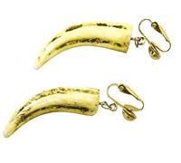 Rubies - Boucles d'oreilles cavernes croc, adulte taille unique (6280)