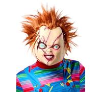 Rubies Bride of Chucky Movie Chucky Masque 3/4 en vinyle pour adulte, taille unique, comme sur l'image, taille unique