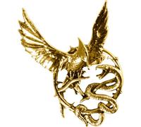 RUBIE'S Broche Ballad of Singbirds and Snakes, Or Gold, Accessoire de costume pour adultes et adolescents plus âgés, Taille unique, Métal, Pas de gemme