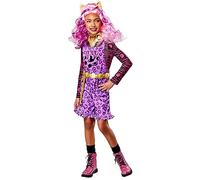 Rubies Clawdeen Costume officiel Monster High pour fille, bandeau, ceinture et collier pour carnaval, Noël, anniversaire, fête et Halloween