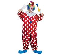 Rubie's Déguisement Clown pointillé adulte Rouge/Blanc Taille unique