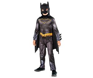 Rubies Costume Batman pour enfants, Green Collection, Costume durable, Jumpsuit avec cape et masque, Officiel DC Comics pour Halloween, Carnaval, Noël et anniversaire