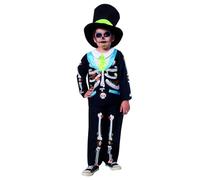 Rubies Costume Catrin Pancho pour enfant et fille Veste avec chemise attachée, pantalon et chapeau, licence officielle, jour des morts, crâne mexicain, Halloween, Cosplay et fêtes