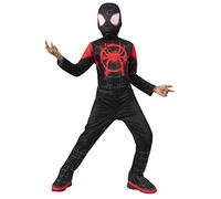 Rubies Costume classique Miles Morales pour garçons et filles, avec couvre-bottes et masque, licence officielle Marvel pour anniversaire, cadeaux, fêtes et carnaval, Rouge et Noir, Taille L